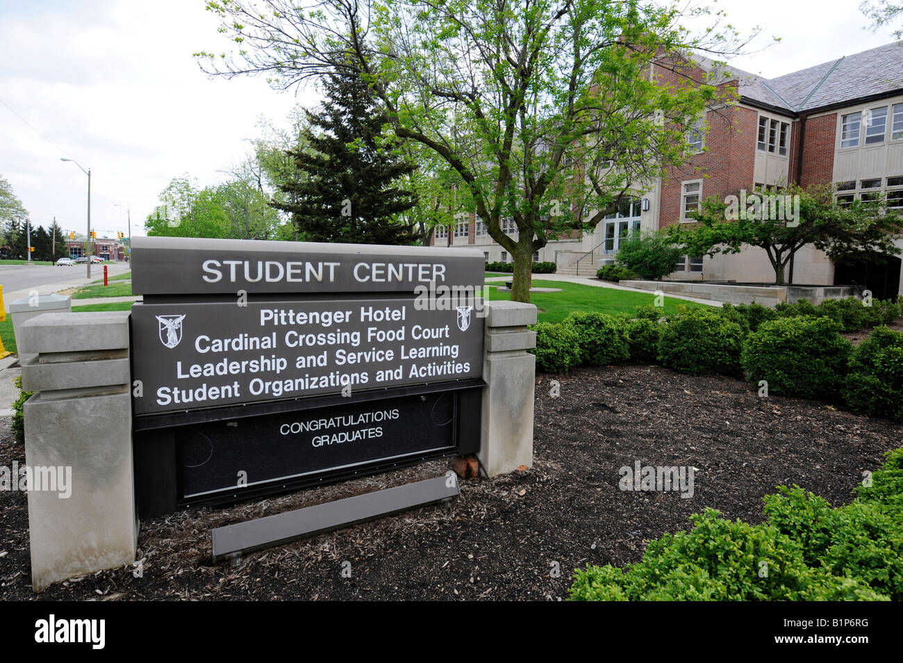 Centre étudiant de l'Université Ball State dans la ville de Muncie Indiana en Banque D'Images