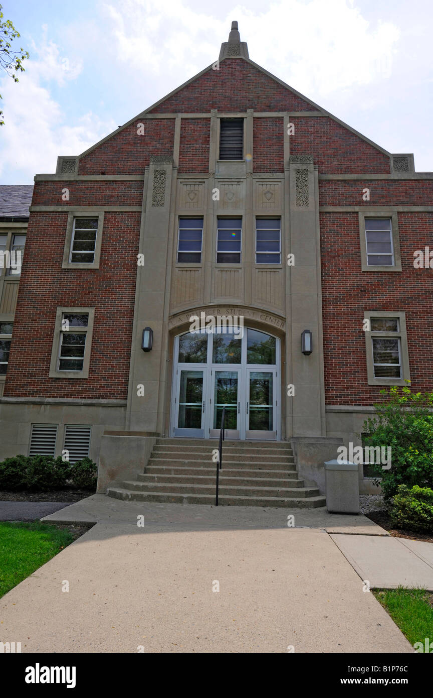 Centre étudiant de l'Université Ball State dans la ville de Muncie Indiana en Banque D'Images