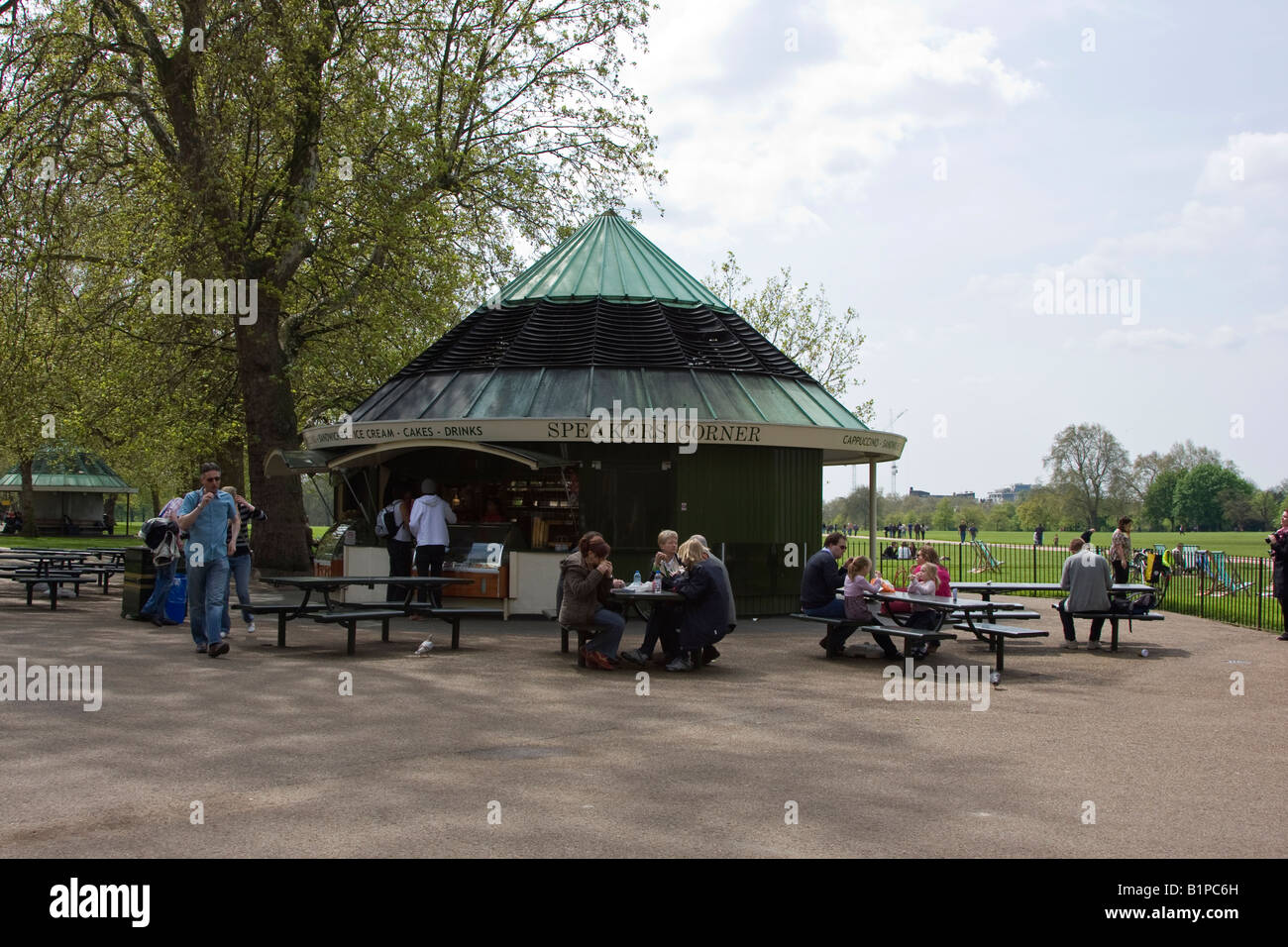 Kiosque alimentaire Speaker's Corner à Hyde Park, Londres, Angleterre Banque D'Images