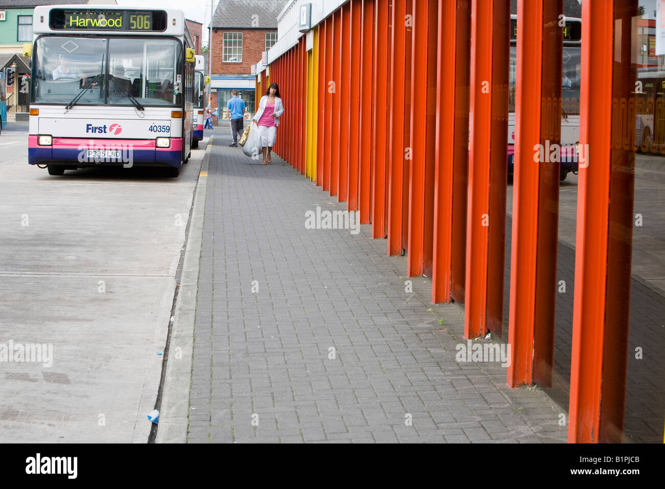 La gare routière de Bolton Lancashire UK Banque D'Images