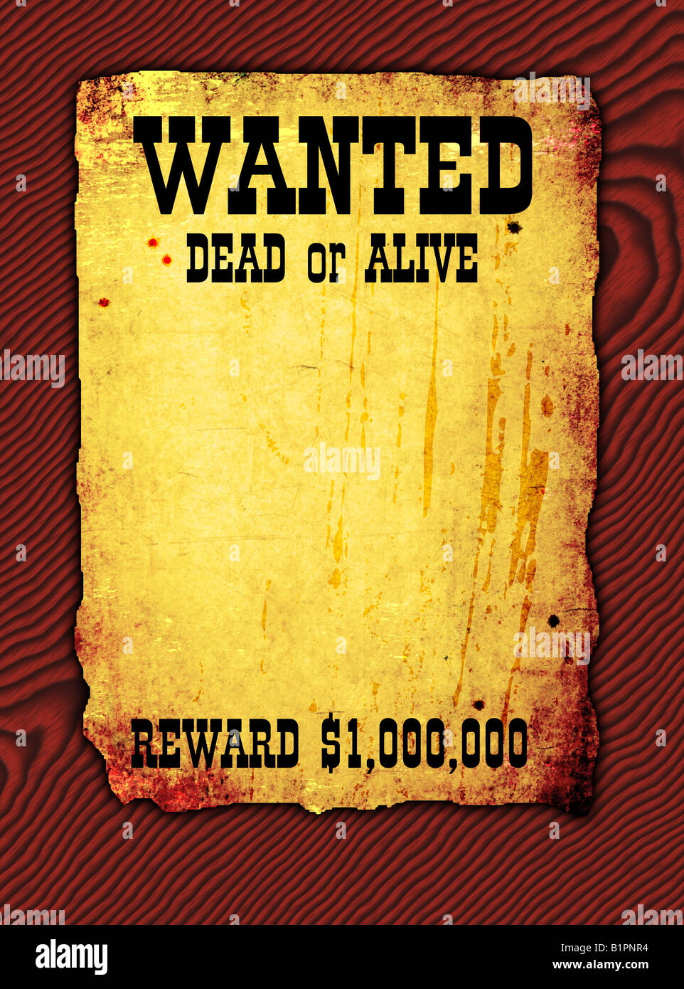 'Rétro' voulait poster dans le style Far West. Il suffit de mettre votre photo. Banque D'Images