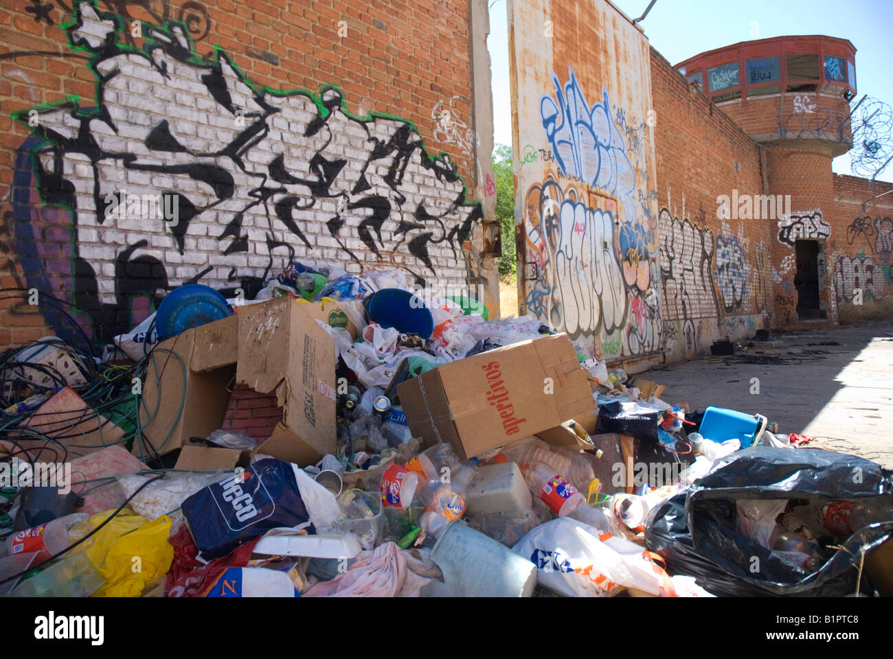 La prison de Carabanchel abandonnés MADRID ESPAGNE Banque D'Images