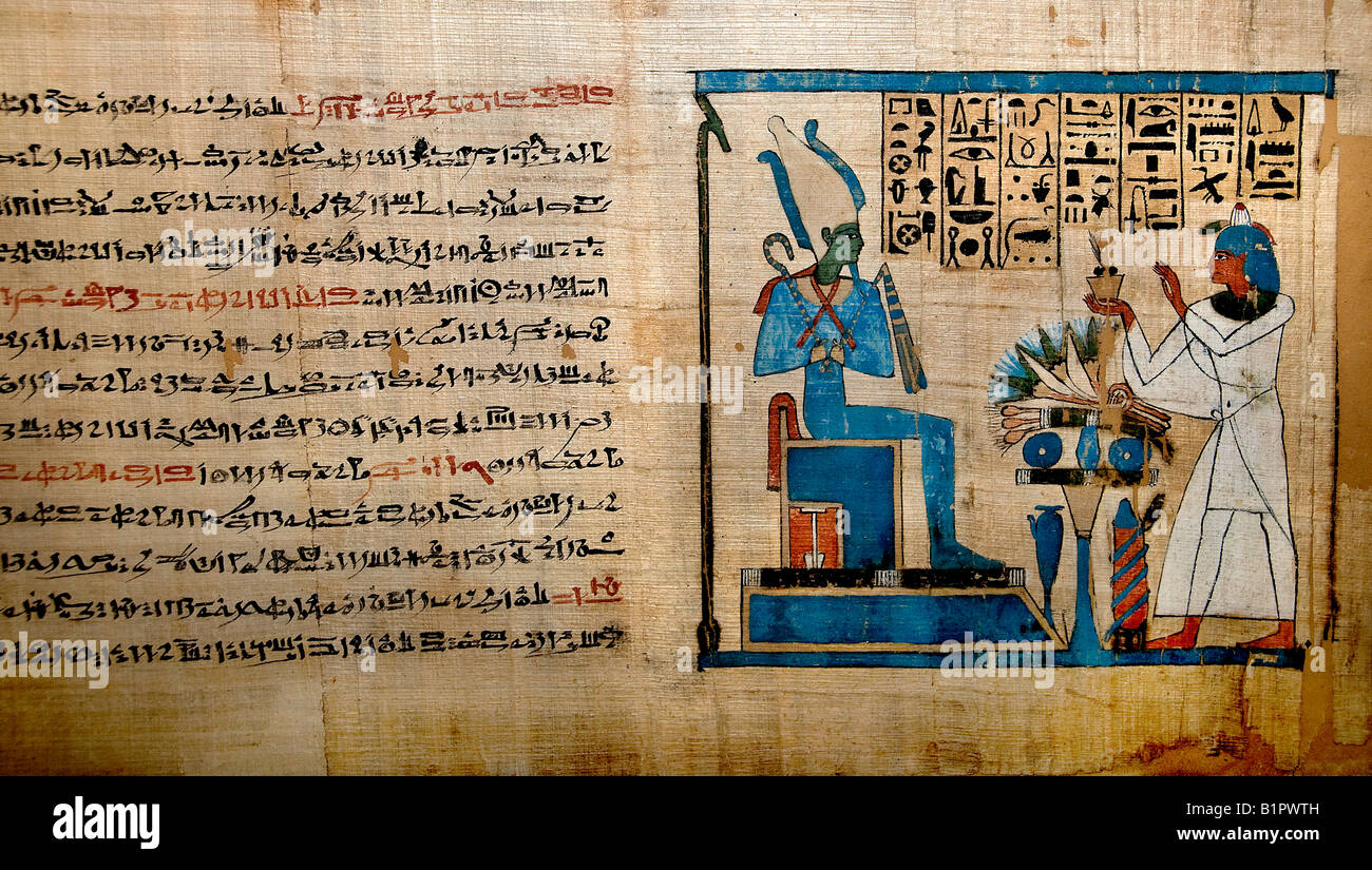 Livre des morts d'Padiamenet Baker d'Amon dynastie 22 945 900 av. de l'Égypte Musée Égyptien Banque D'Images