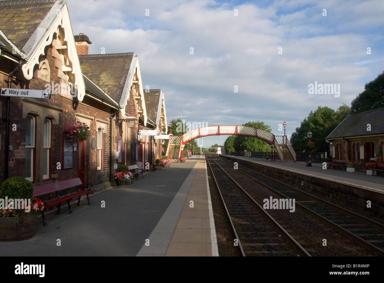Gare ferroviaire historique Appleby Banque D'Images
