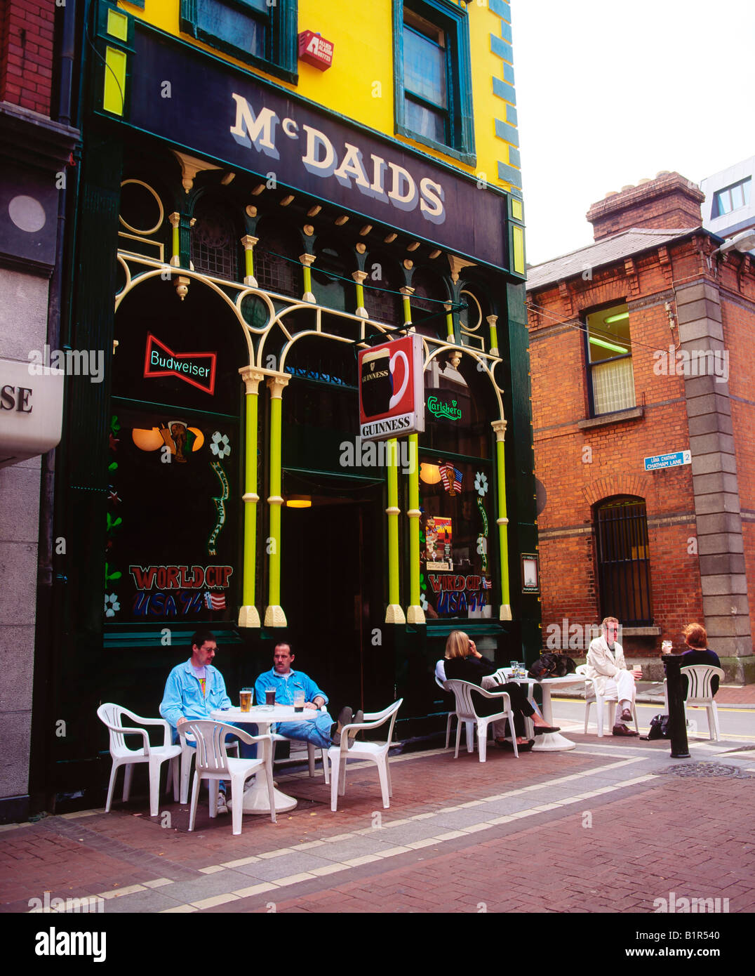 Dublin pubs traditionnels, McDaids, Harry Street Banque D'Images