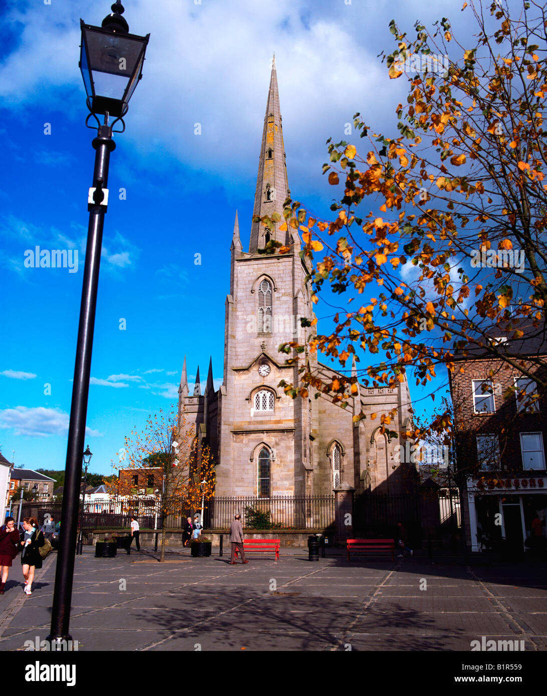 Monaghan Town, Place de l'église St Patrick Banque D'Images