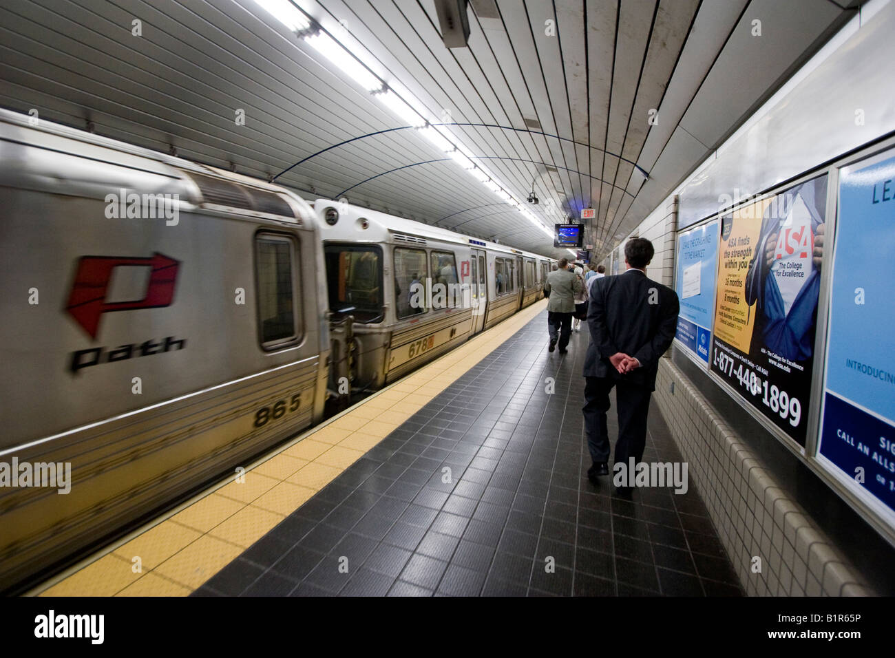 L'échange Place gare chemin à Jersey City NJ 5 Juin 2008 Banque D'Images