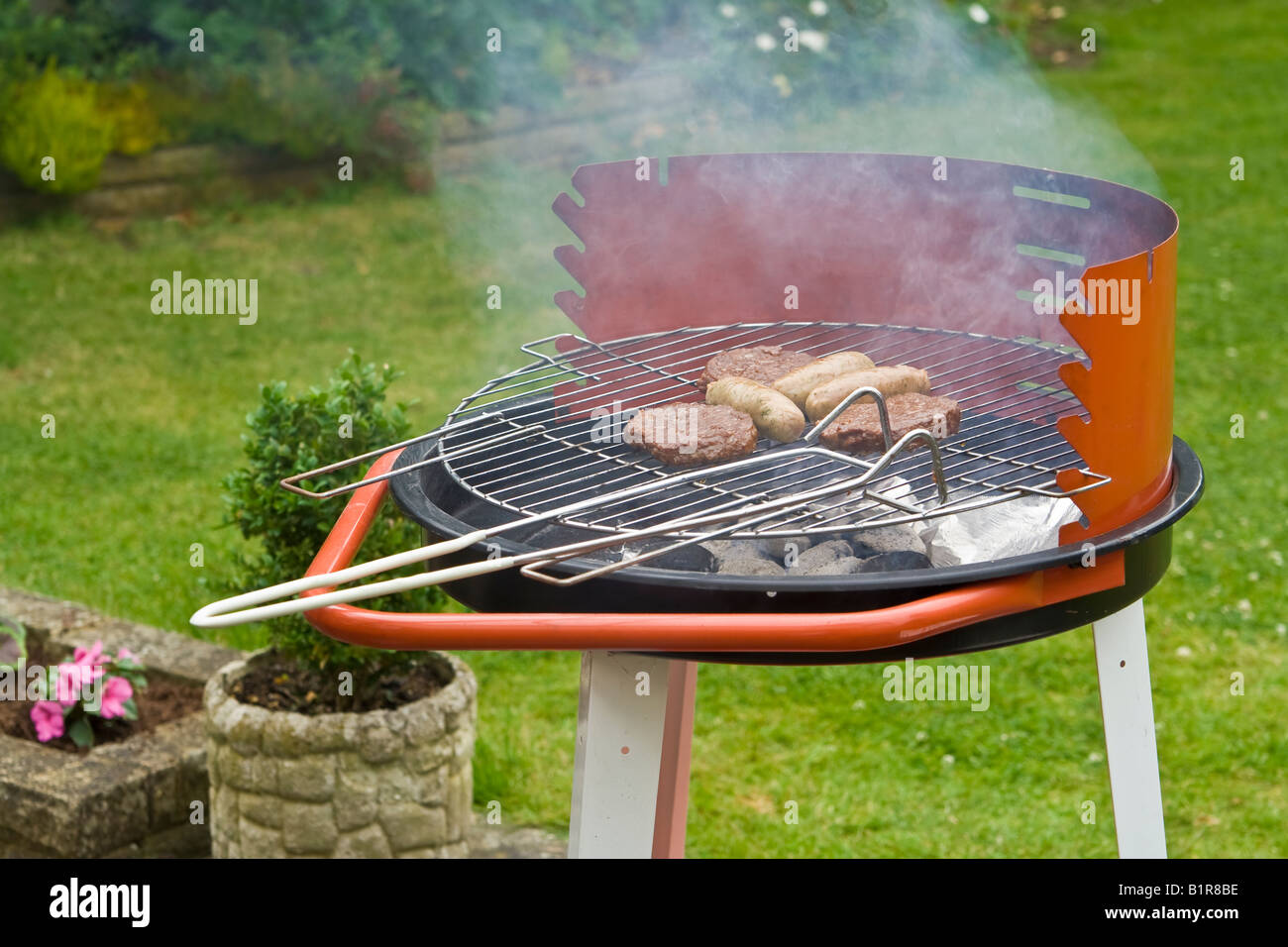 Barbecue, UK. Banque D'Images