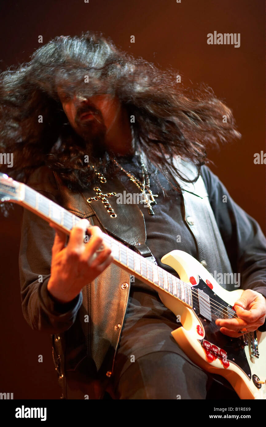 Chambre des Lords, Konzertfabrik z7 Concert Hall, Pratteln, Suisse, 23. mars 2008, Jimmi Bell à la guitare Banque D'Images