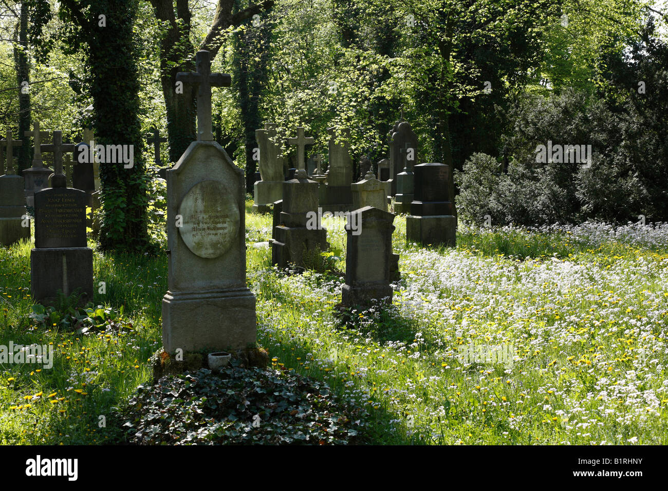 Suedlicher Alter Friedhof, ancien Cimetière du Sud, Isarvorstadt, Munich, Bavaria, Germany, Europe Banque D'Images