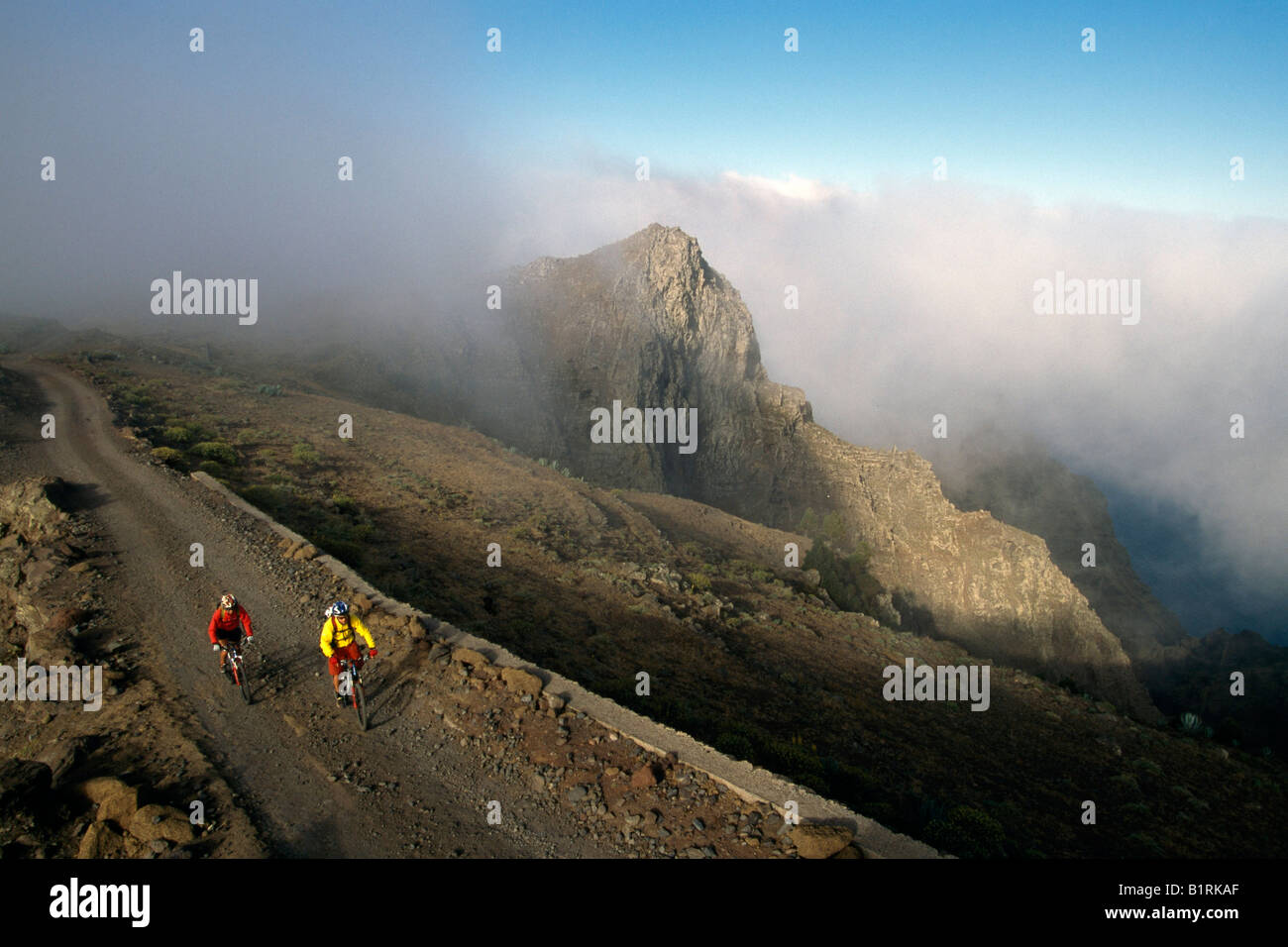 Arure, vélo de montagne, la Gomera, Canary Islands Banque D'Images