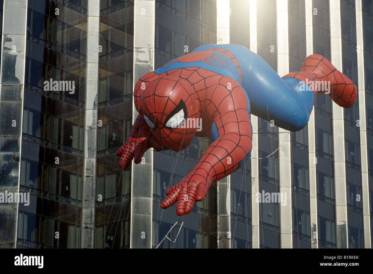 Spiderman, Float Parade de Thanksgiving, Manhattan, New York, USA Banque D'Images