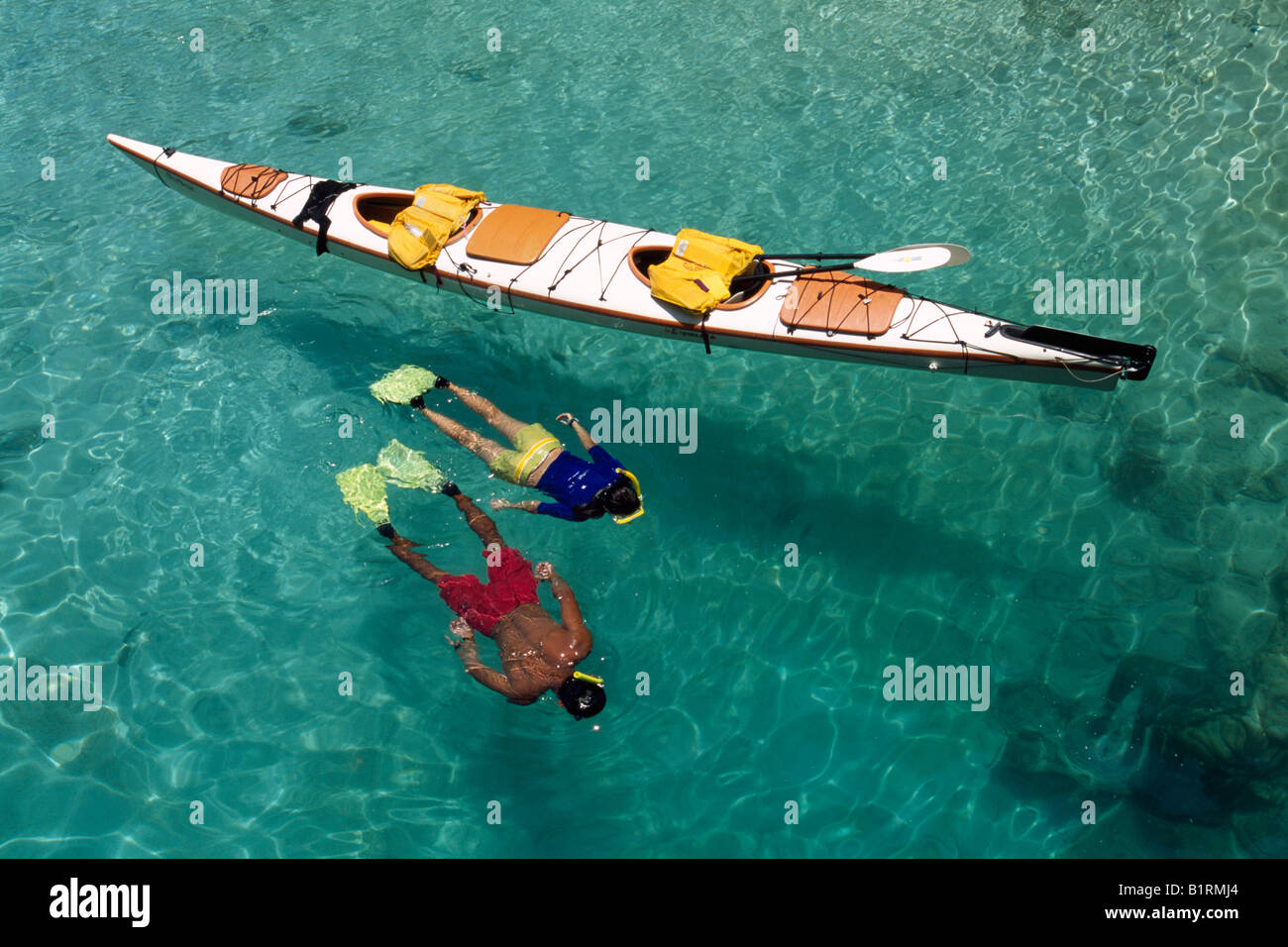 Plongée sous-marine, El Nido Docks de Miniloc Island Resort, Bacuit, Îles Palawan, Philippines Banque D'Images