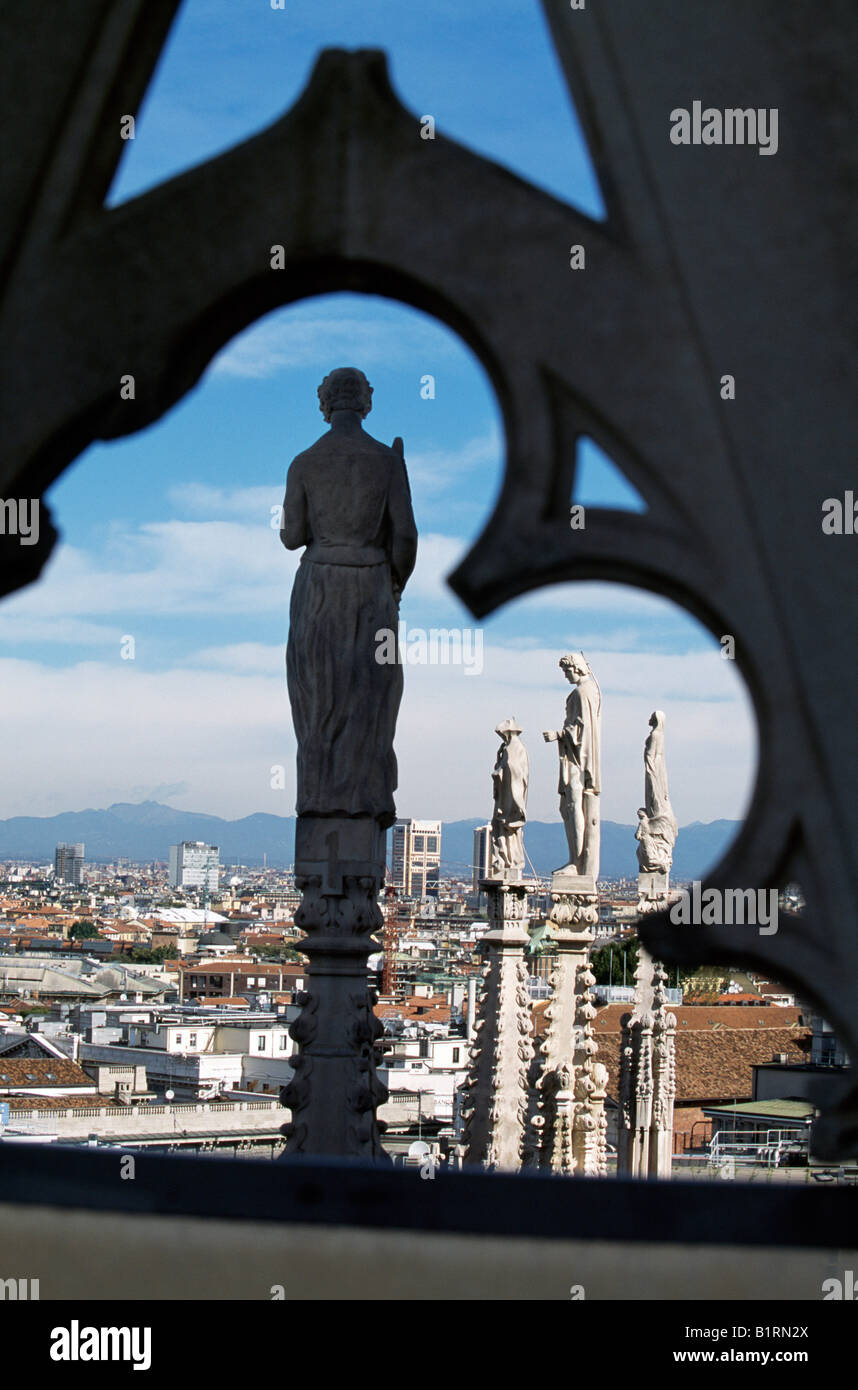 La cathédrale de Milan, Emiglia Romagna, Italie Banque D'Images