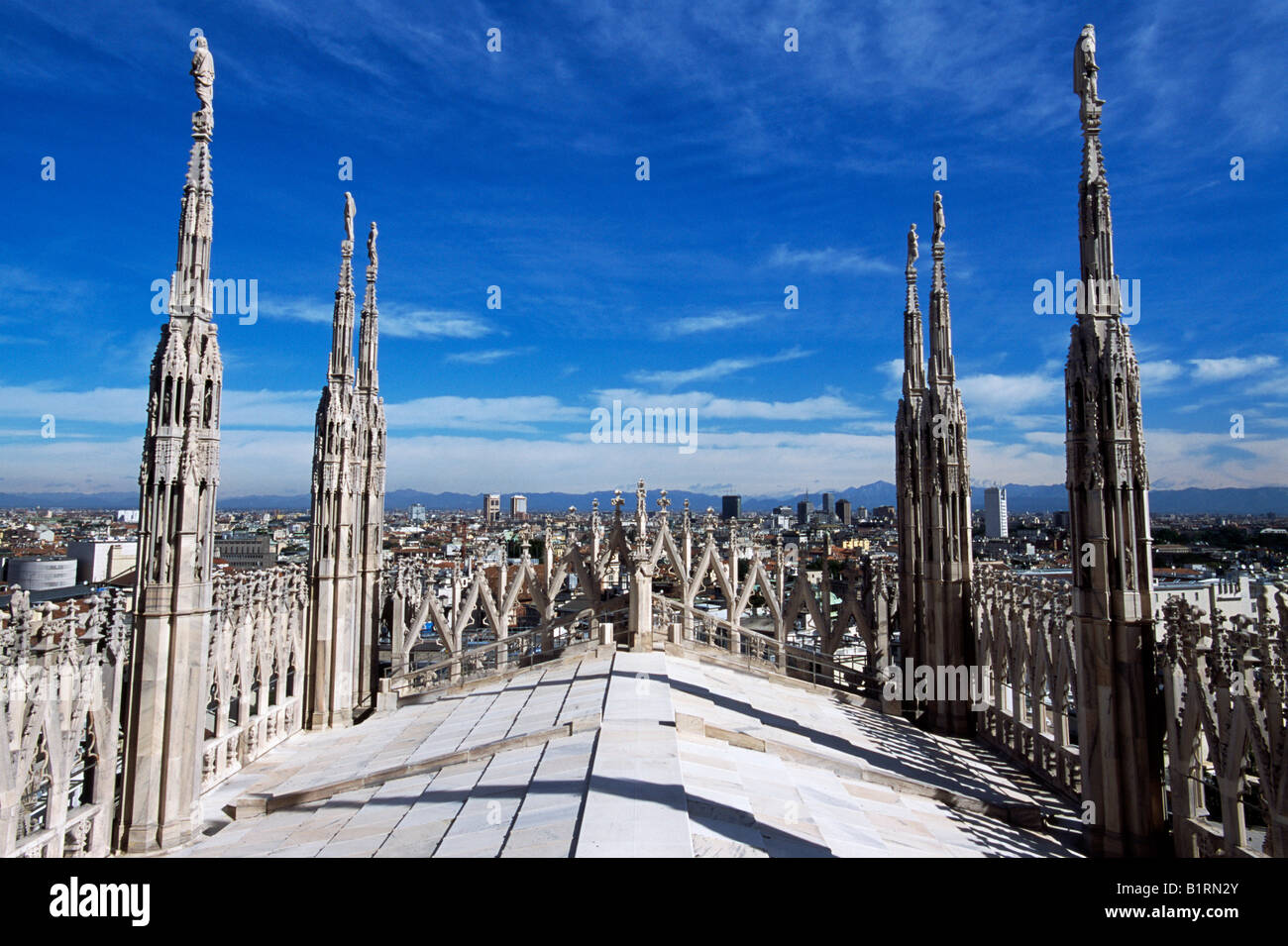 La cathédrale de Milan, Emiglia Romagna, Italie Banque D'Images