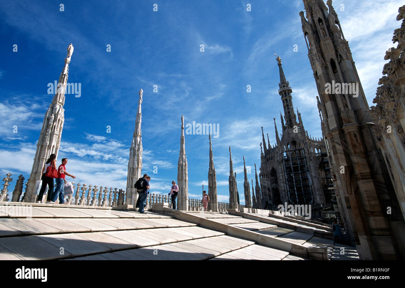 La cathédrale de Milan, Emiglia Romagna, Italie Banque D'Images