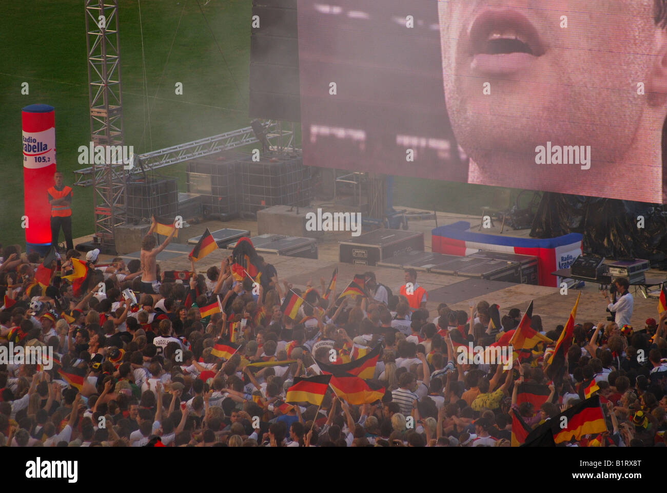 L'Europe, l'Allemagne, Bavaria, Munich, Football, Jeux Olympiques, le Stade, finale, l'UEFA, EURO 2008, Espagne, championnat, Olympiastadion Banque D'Images