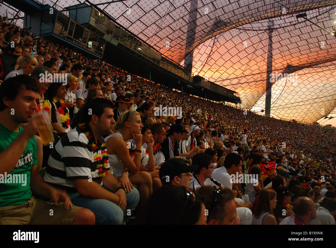 L'Europe, l'Allemagne, Bavaria, Munich, Football, Jeux Olympiques, le Stade, finale, l'UEFA, EURO 2008, Espagne, championnat, Olympiastadion Banque D'Images