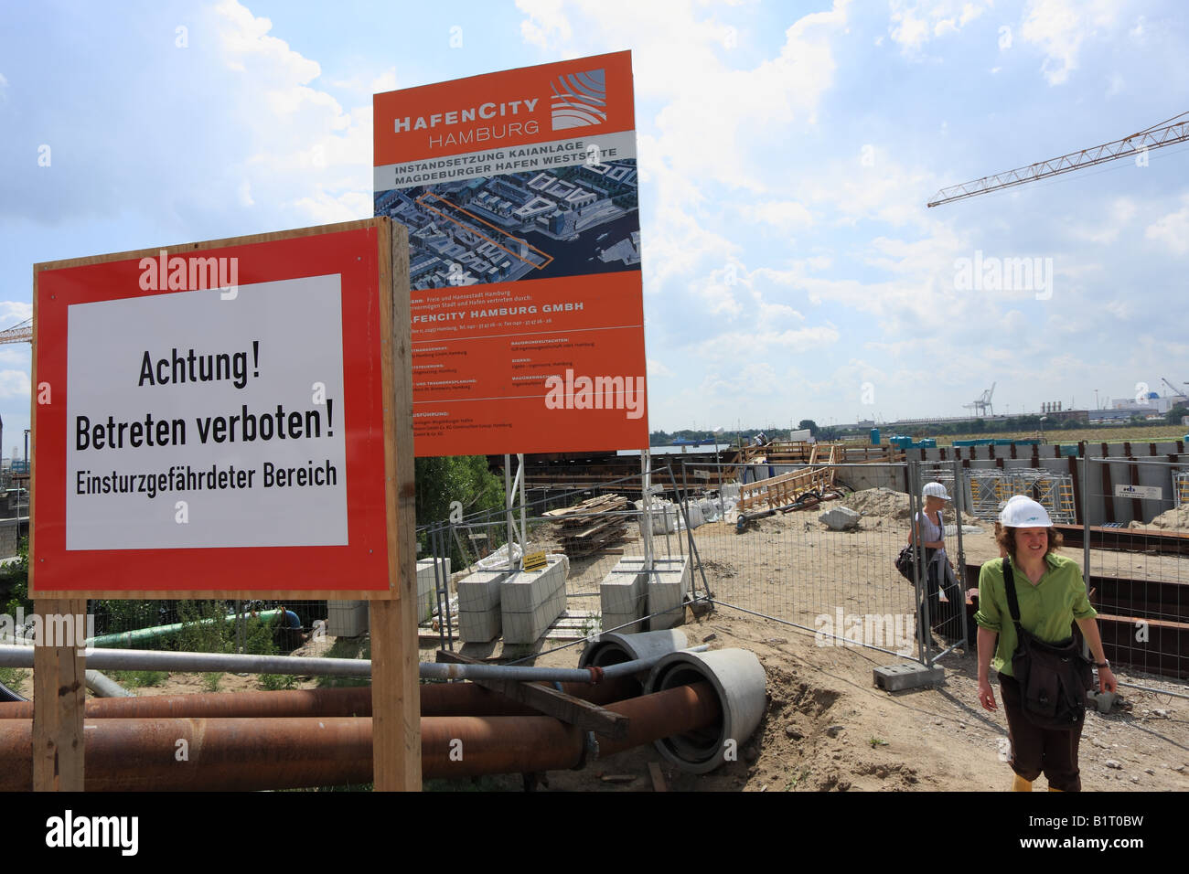Site de construction allemande Banque D'Images