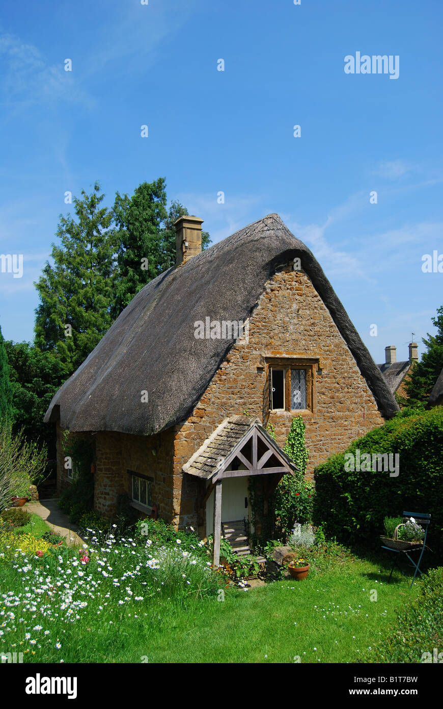 Chaumière, Chadlington, Oxfordshire, Angleterre, Royaume-Uni Banque D'Images