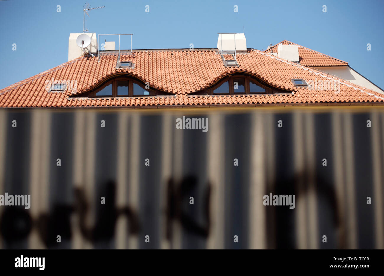 maison avec les yeux Banque D'Images