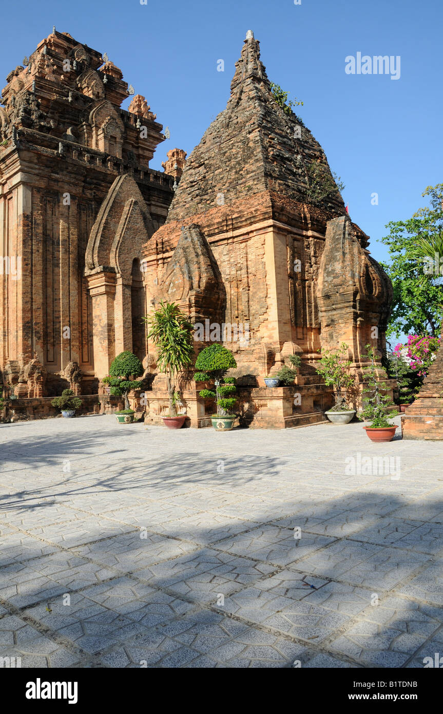 La tour Cham de Po Nagar Nha Trang Viêt Nam Banque D'Images