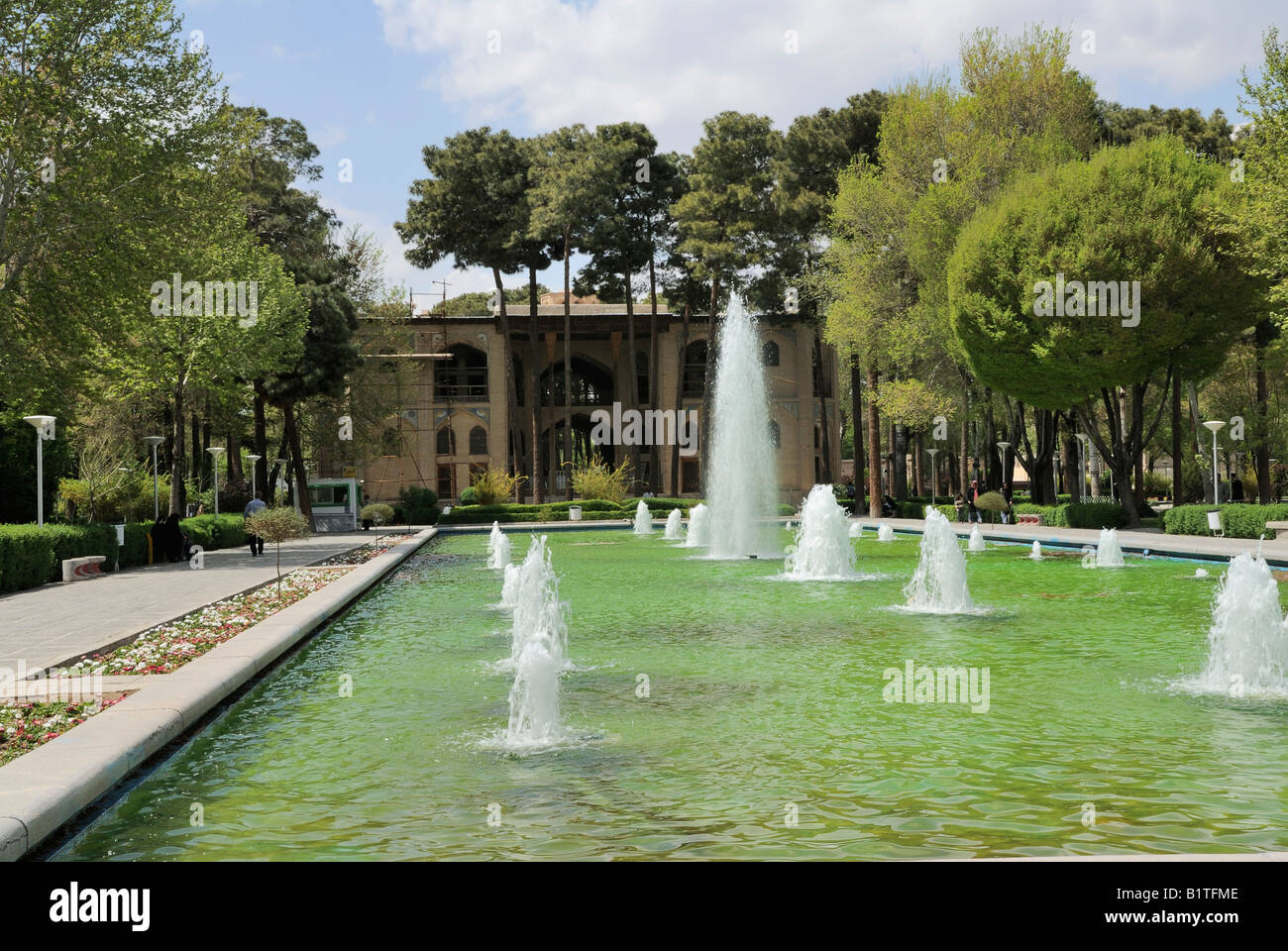 Garden Palace safavide de Hasht Behesht (le Paradis 8), Isfahan, Iran, Moyen-Orient Banque D'Images