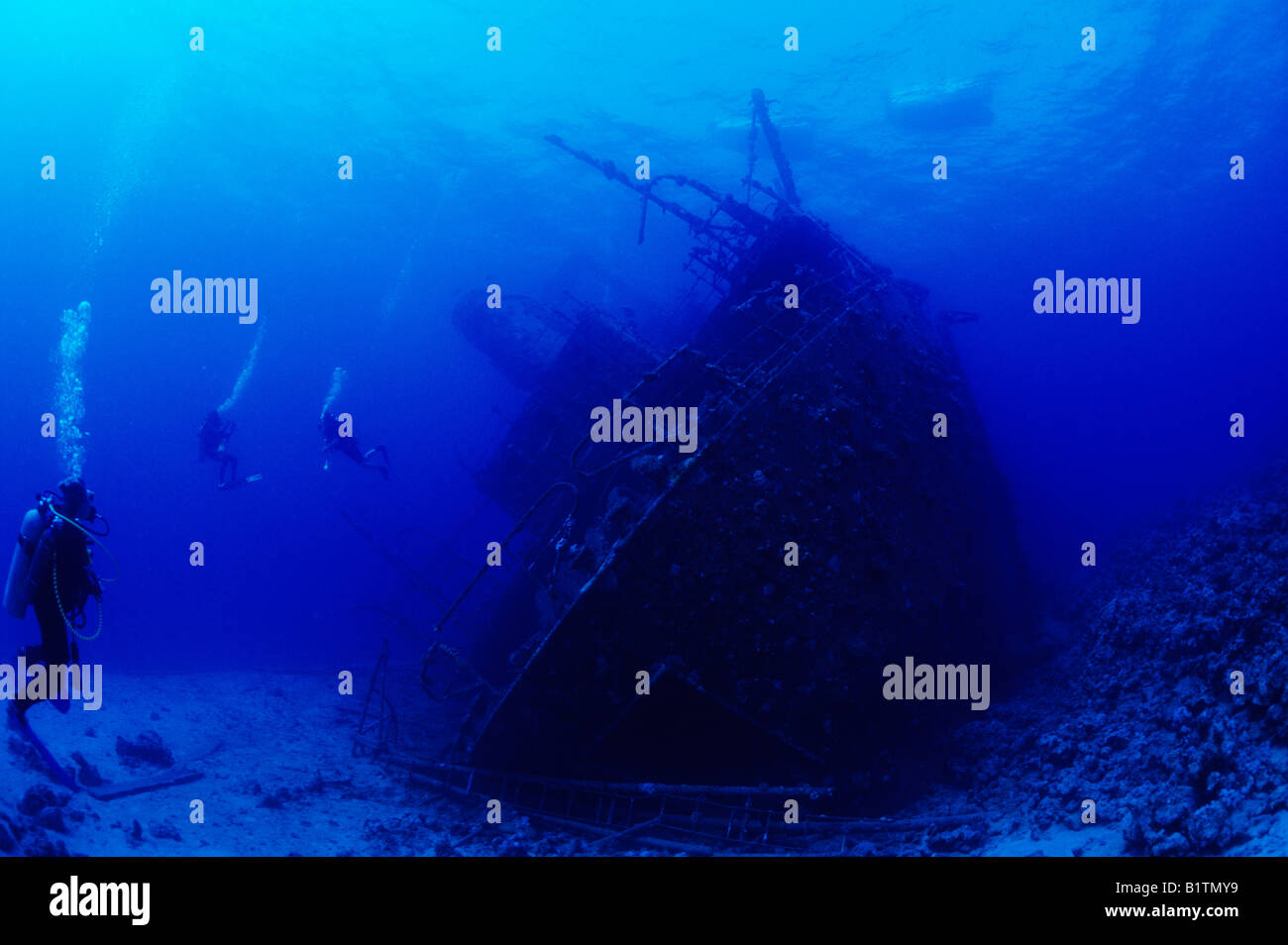 Ghiannis d'un naufrage, la Mer Rouge égyptienne. Banque D'Images