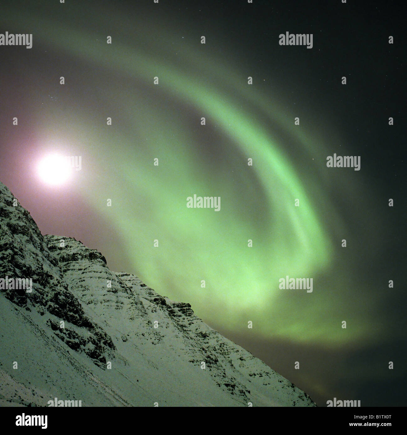 Aurora Borealis ou Northern Lights, de l'Islande Banque D'Images