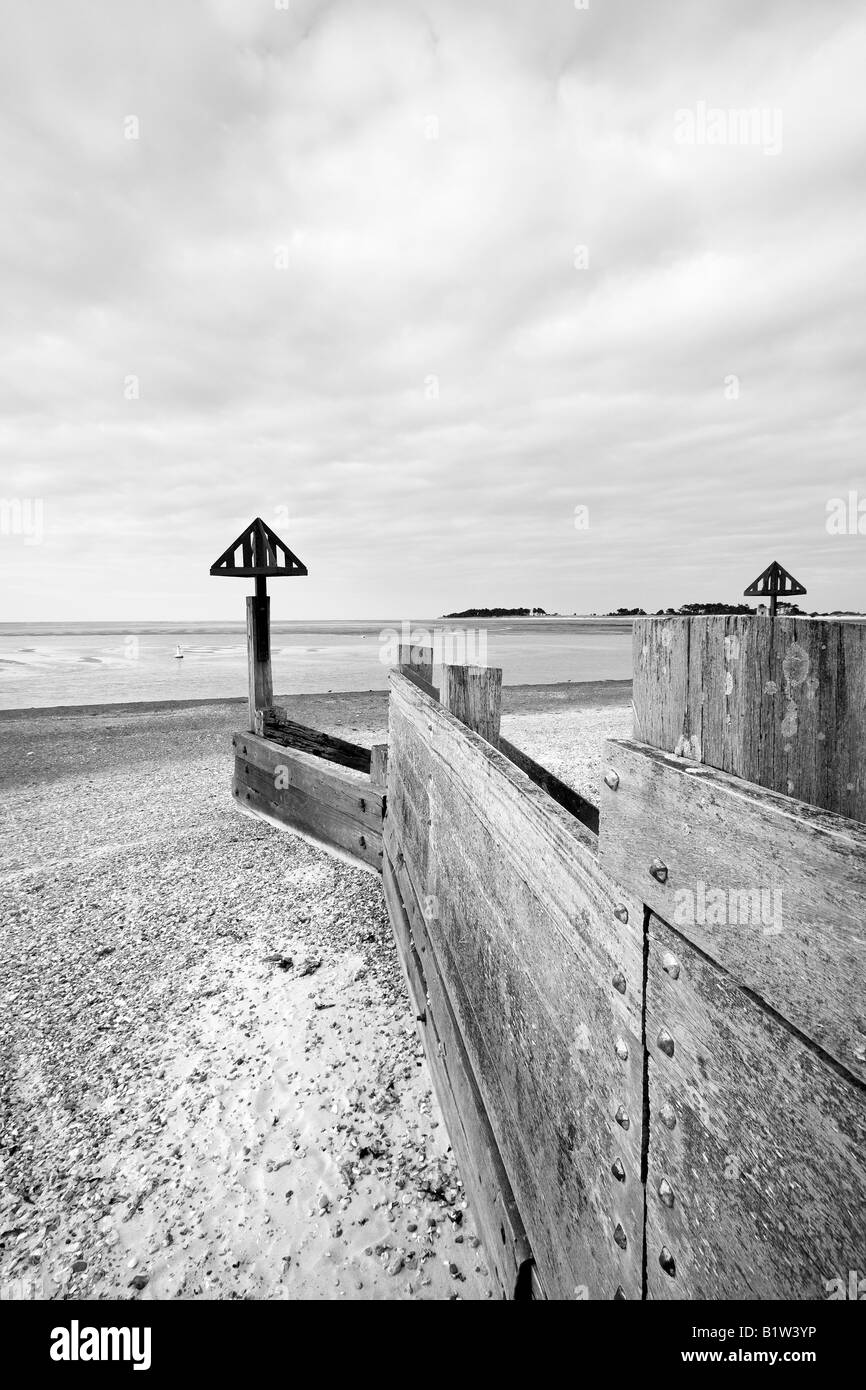 Épi à marée basse, Wells next the Sea 'North Norfolk' UK Banque D'Images