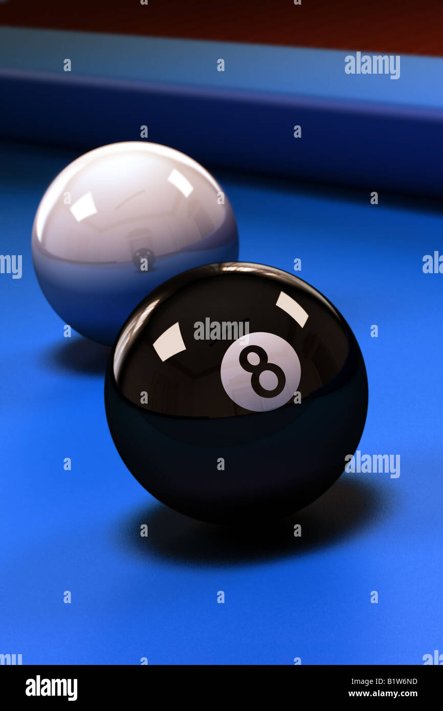 Eight ball Banque D'Images