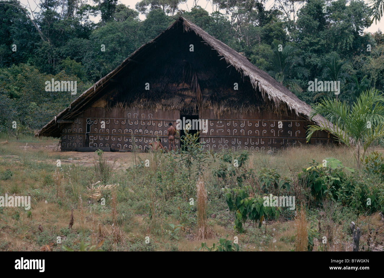 La COLOMBIE au nord-ouest d'Autochtones Tukano Amazon Banque D'Images