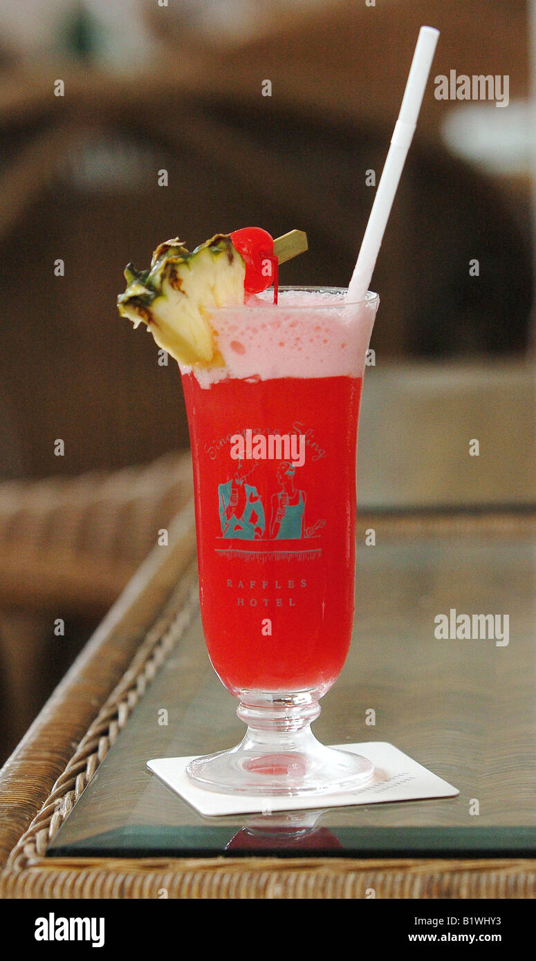 Cocktail de Singapour Banque D'Images