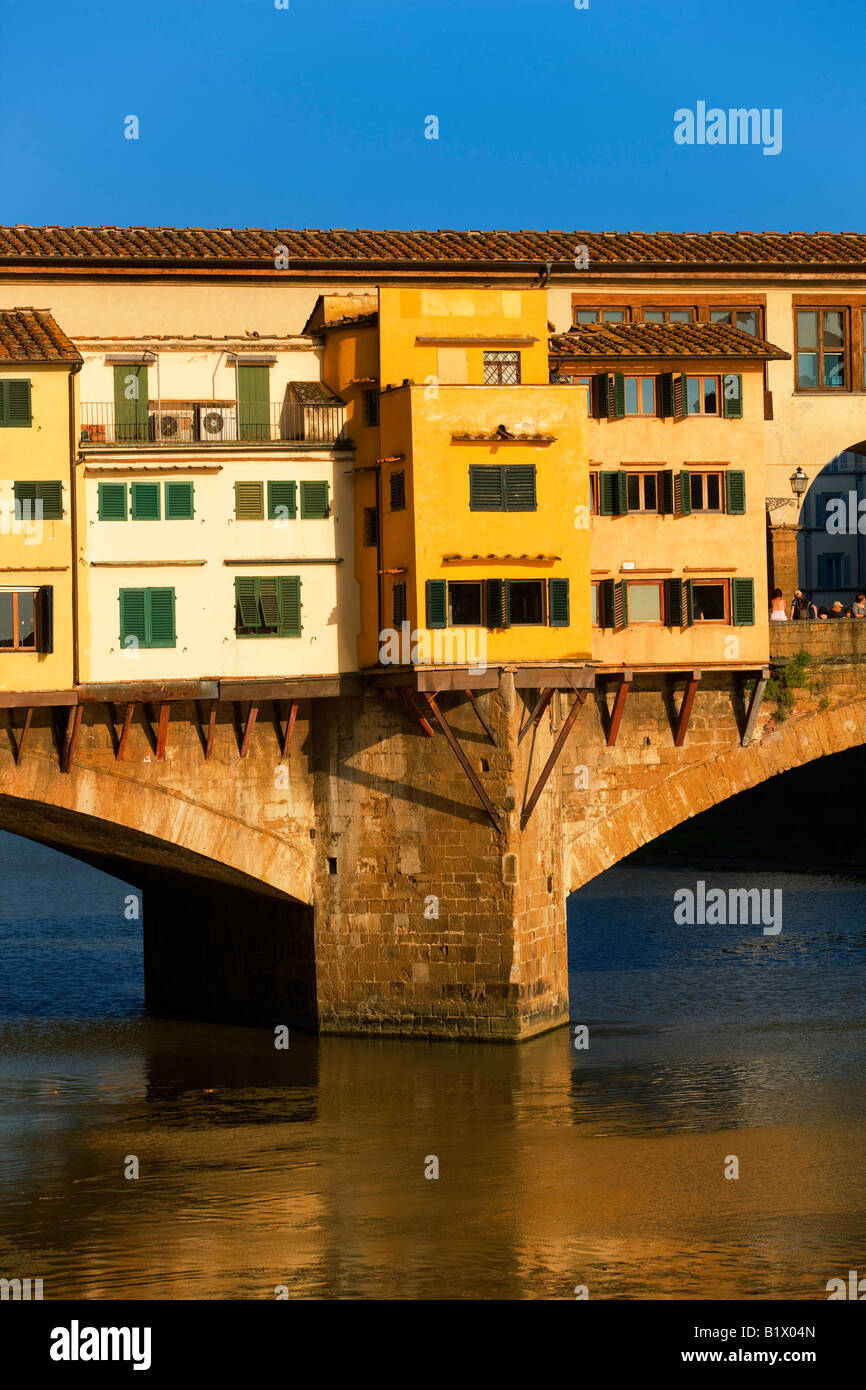 Le Ponte Vecchio à Florence Banque D'Images