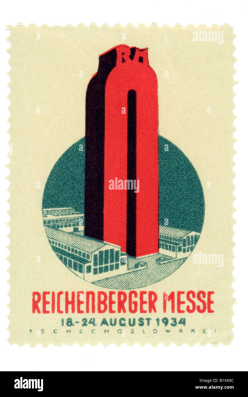 Reichenberger Messe, 14. - 24. Août 1934, Tschechoslowakei Banque D'Images