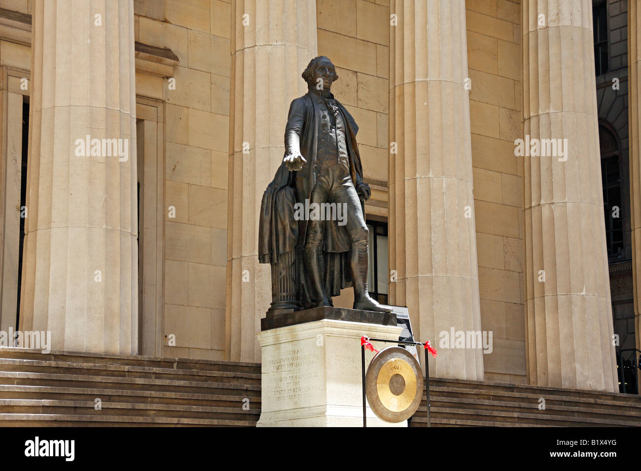 Statue de George Washington - Federal Hall National Memorial, New York City, USA Banque D'Images