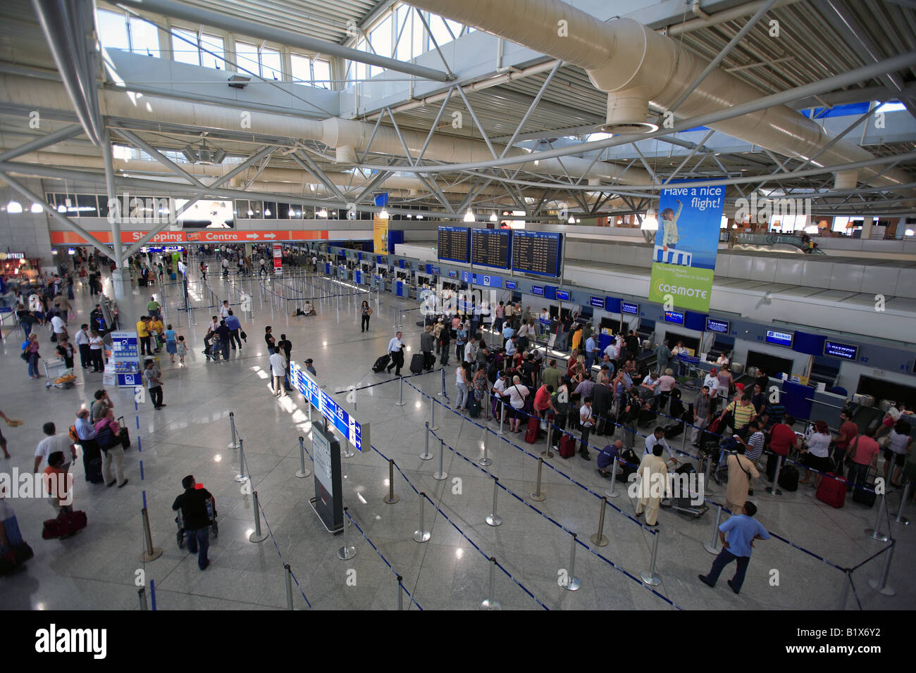 La Grèce l'attique l'aéroport international d'Athènes Eleftherios