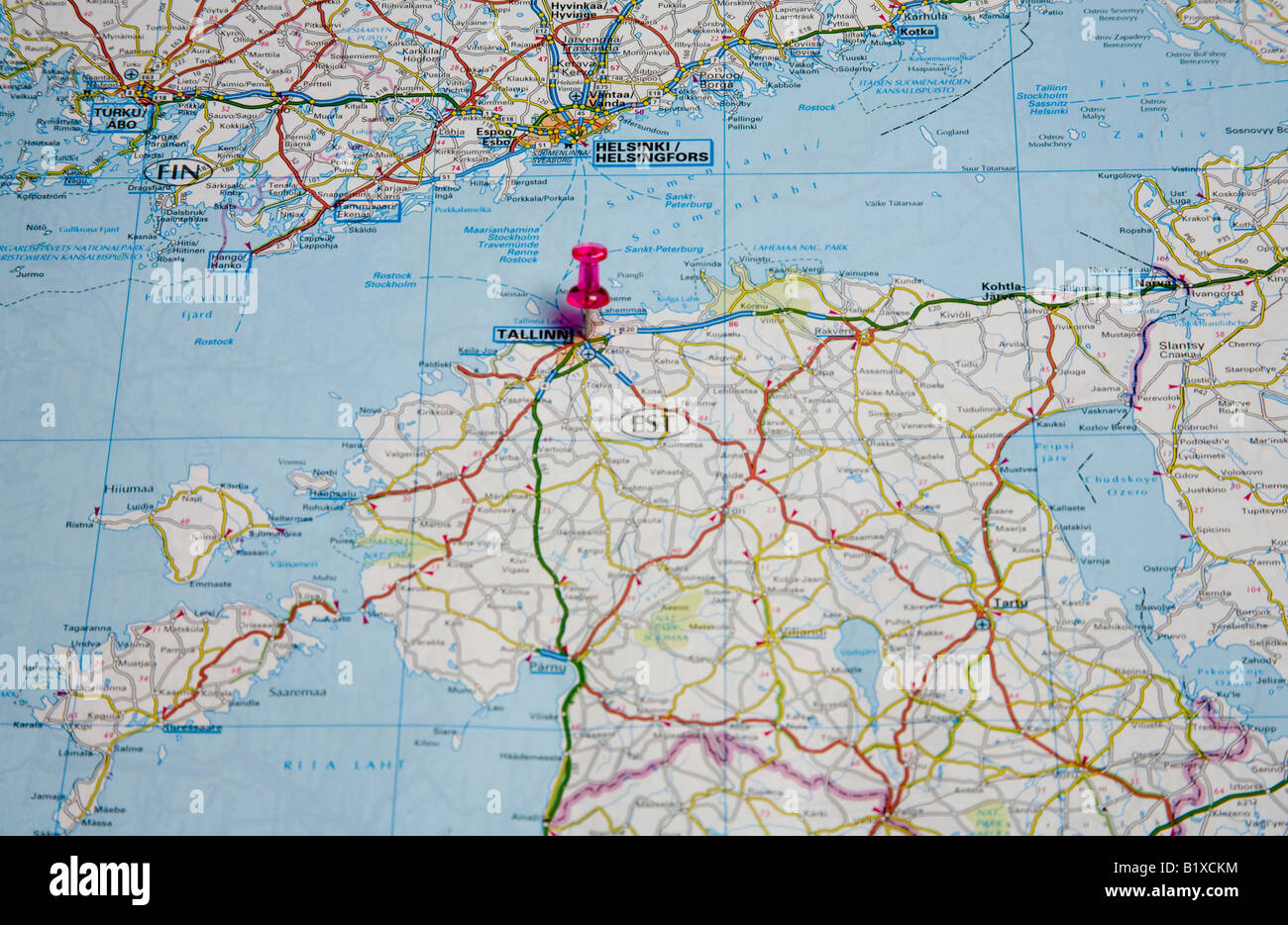 Carte Routiere De L Oslo Norvege Europe Photo Stock Alamy