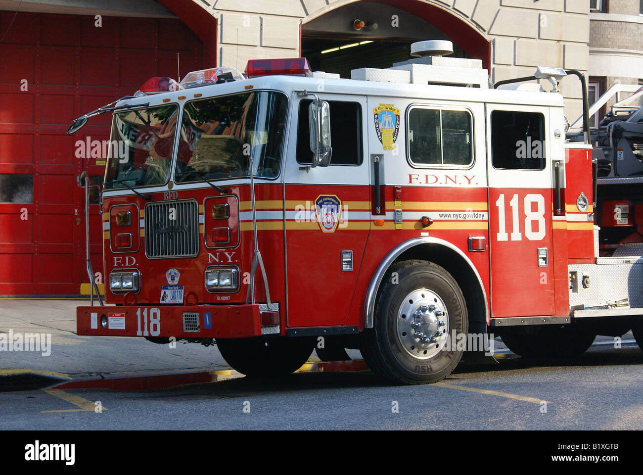 Pompiers à Brooklyn, NY Banque D'Images