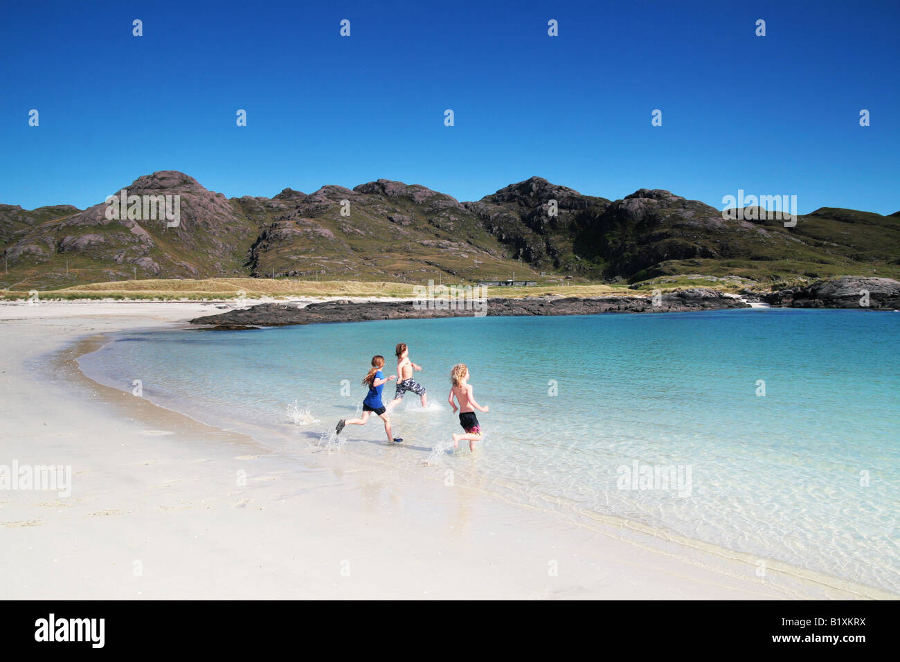 Plage de la baie de Sanna, Ecosse Banque D'Images