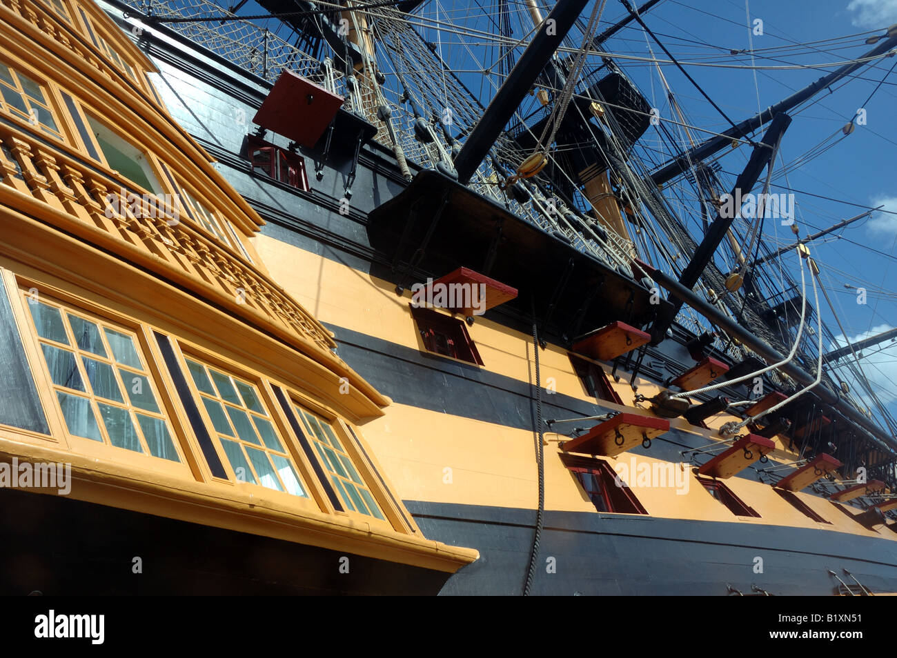 HMS Victory, historique de Portsmouth, Portsmouth, Hampshire, Royaume-Uni Banque D'Images