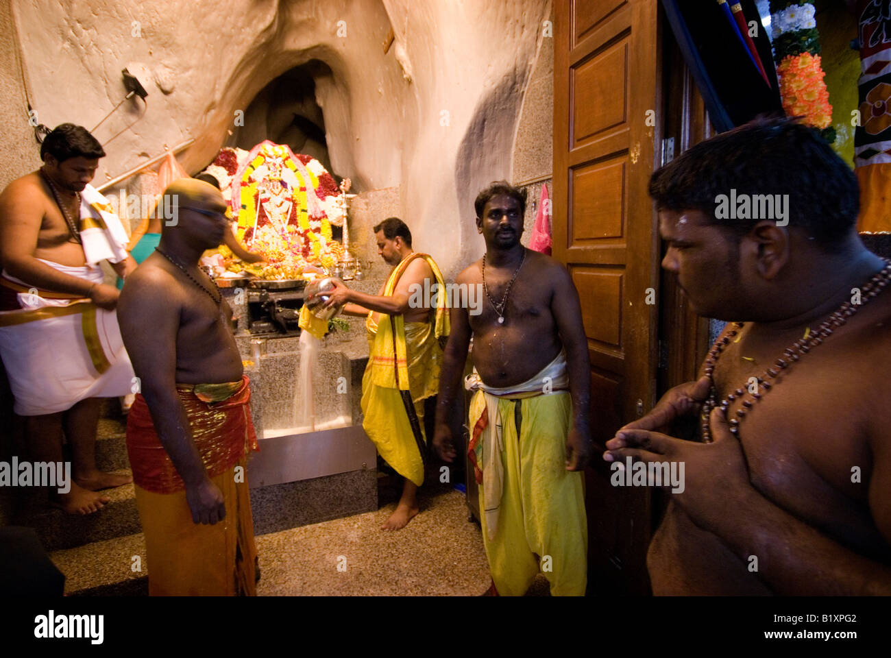 THAIPUSAM FESTIVAL religieux hindous dans les grottes de Batu, KUALA LUMPUR, MALAISIE. Banque D'Images