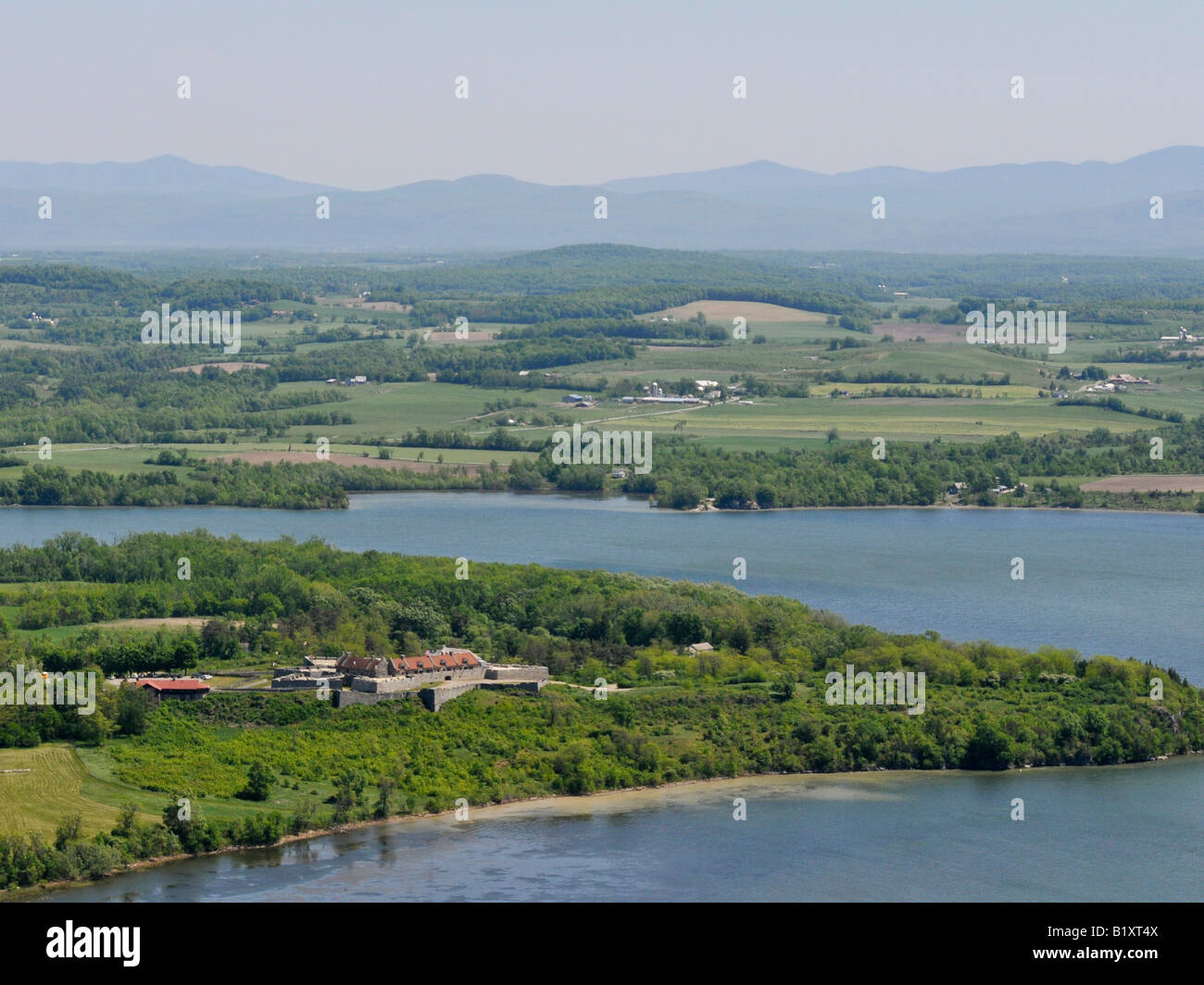 Fort Ticonderoga Monument National situé dans la région de Ticonderoga, New York, United States Banque D'Images