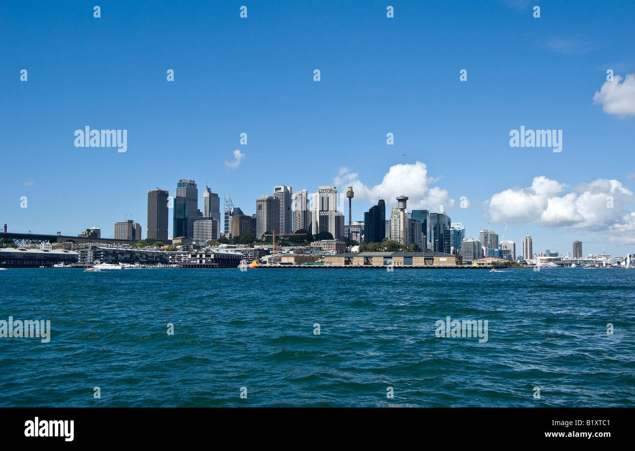 Grande image de la sydney cityscape prises du port Banque D'Images