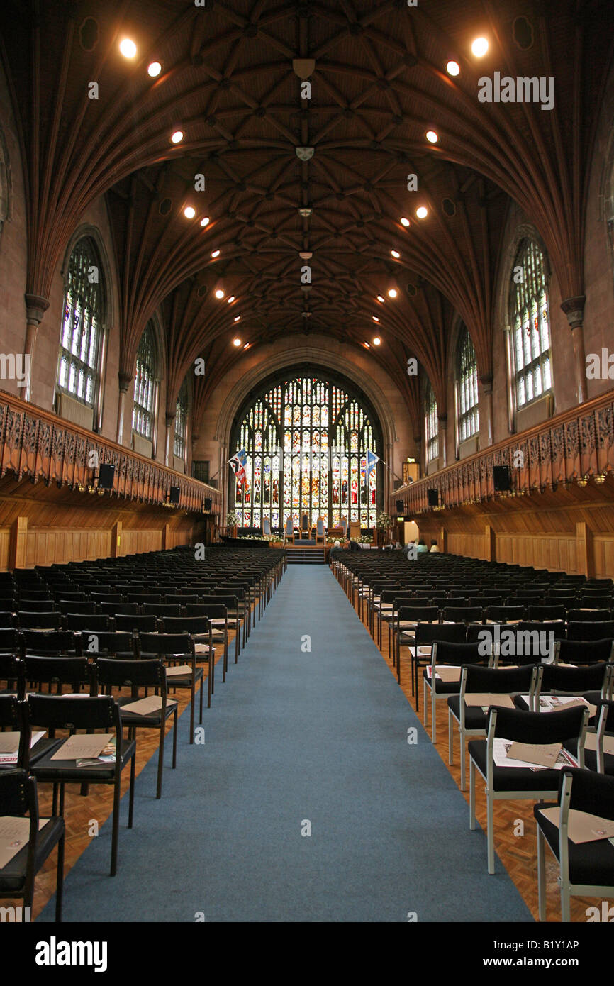 L'intérieur du collège Marischal à Aberdeen, Écosse, Royaume-Uni. La deuxième plus grande structure de granit au monde. Banque D'Images