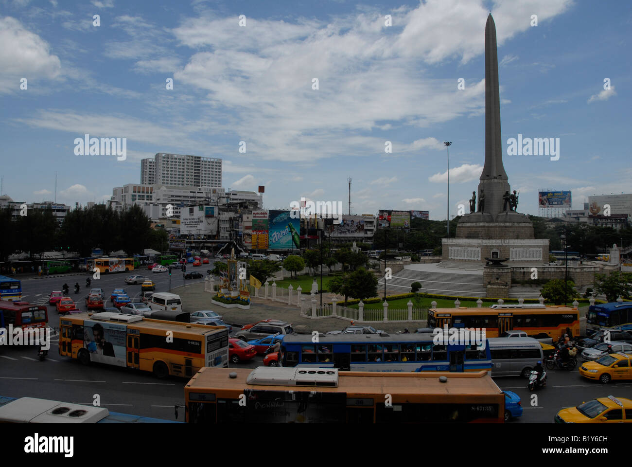 Victory Monument square , bangkok , Thaïlande Banque D'Images