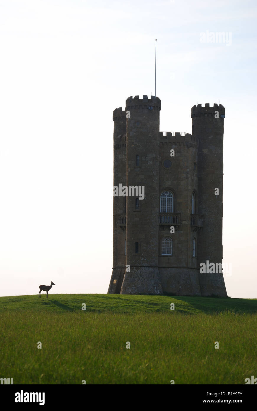 La tour de Broadway, Broadway Hill, Broadway, Worcestershire, Angleterre, Royaume-Uni Banque D'Images