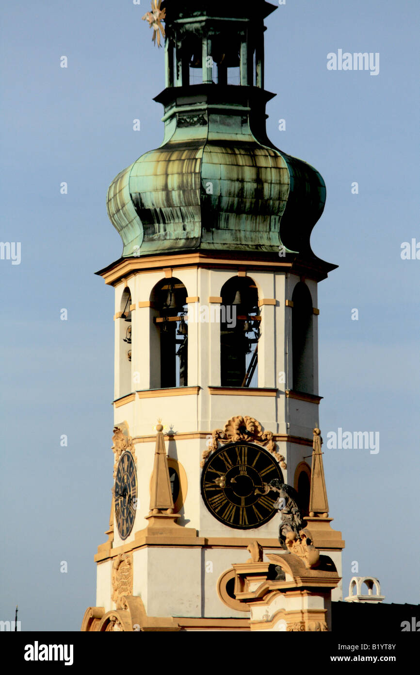 Le Campanile de Loreto, Hradcanske, Prague République Tchèque Banque D'Images