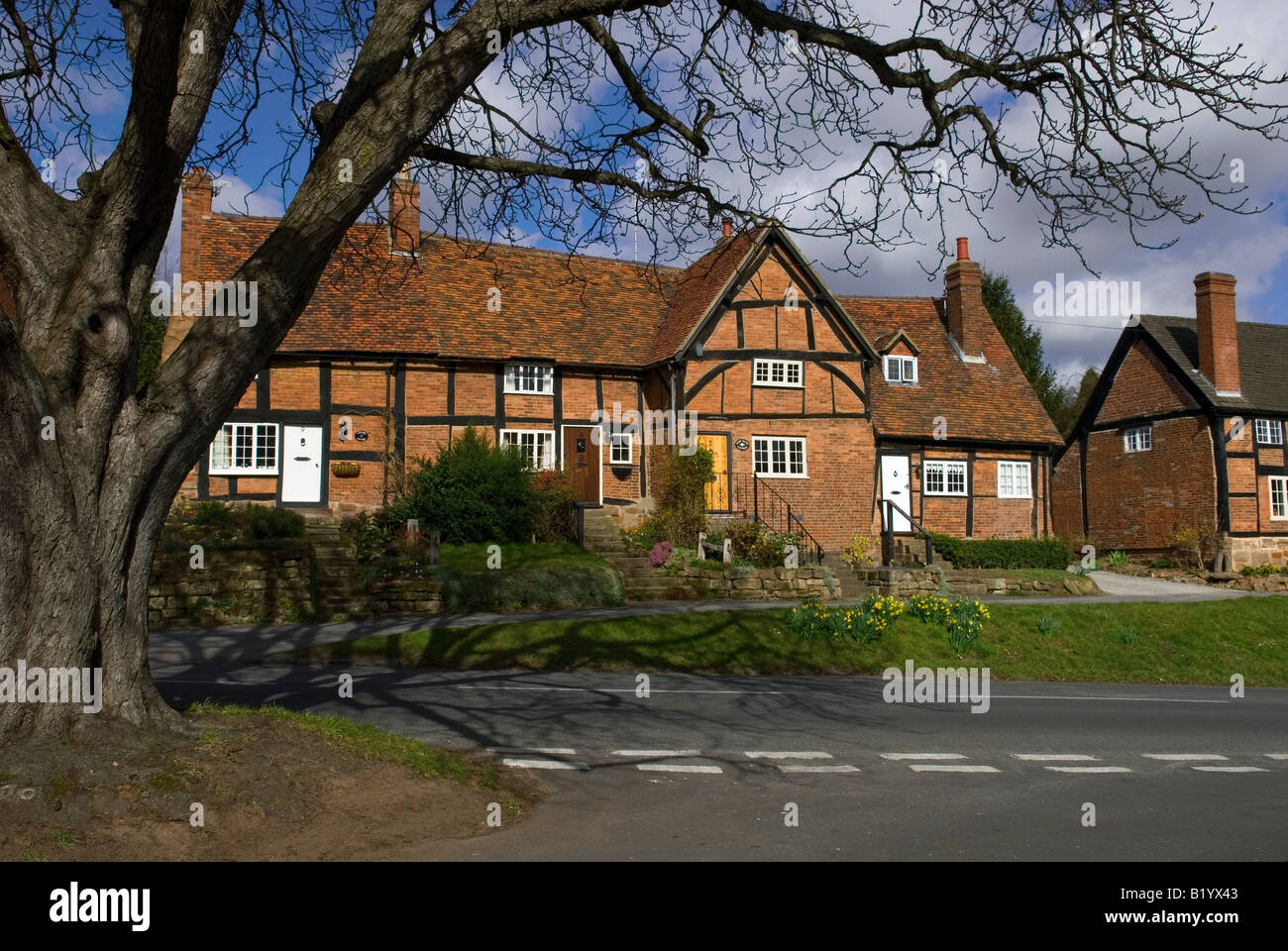 Gîtes du Village de Stoneleigh Warwickshire Angleterre Banque D'Images