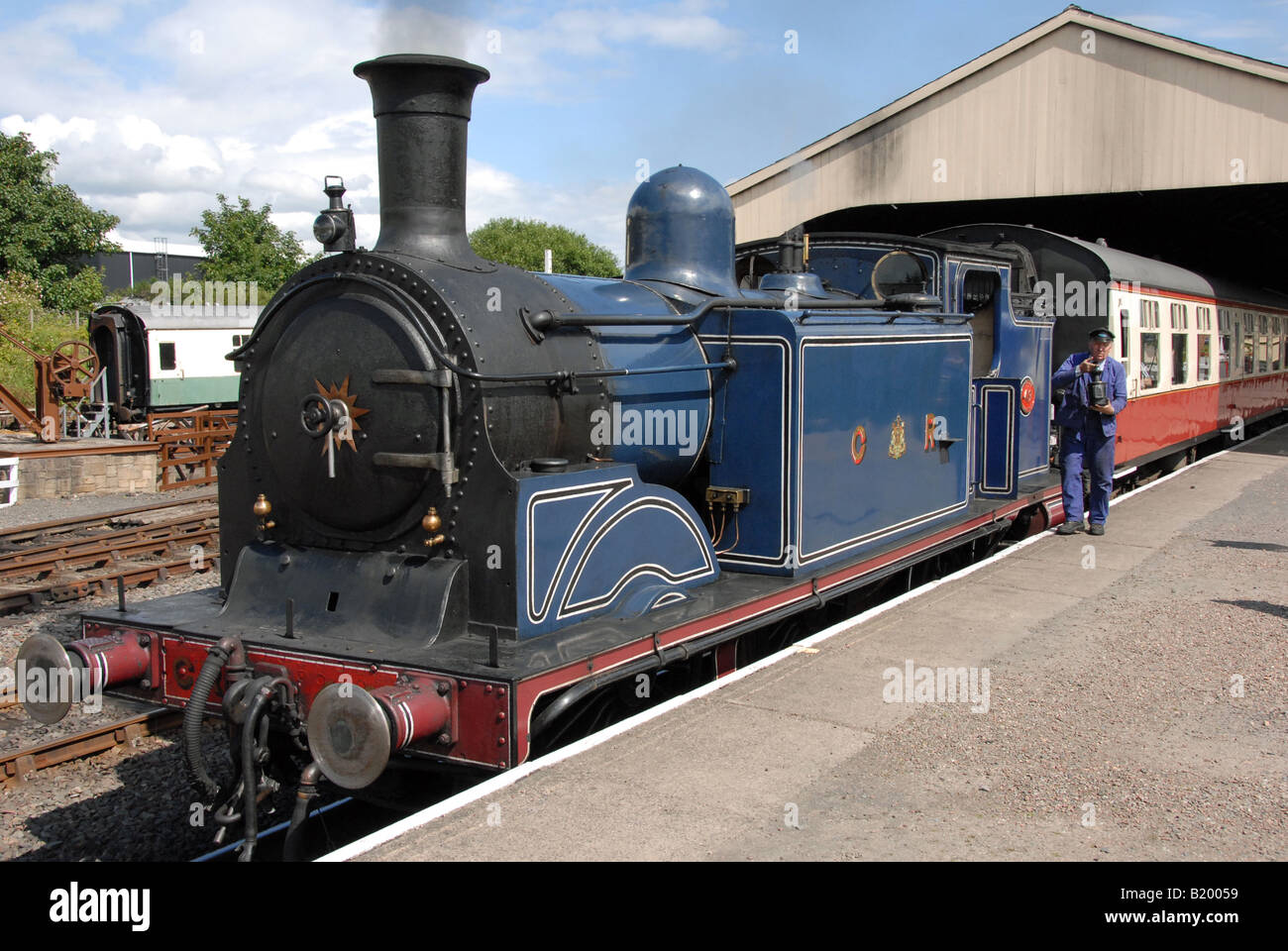 Caledonian Railway n° 419 machine à vapeur Banque D'Images